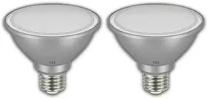 EcoSmart 75-Watt Equivalent PAR30S LED Bulbs Bright White, 2-Pack, Gray