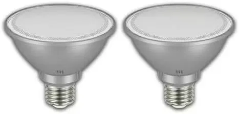 EcoSmart 75-Watt Equivalent PAR30S LED Bulbs Bright White, 2-Pack, Gray