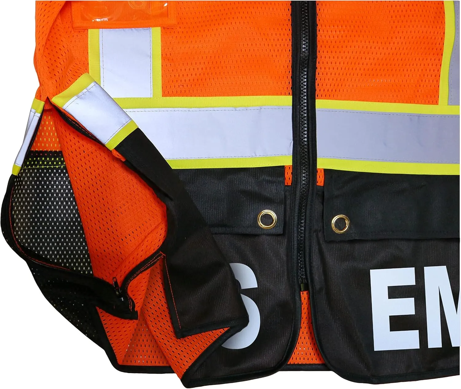 EMS Survivor Safety Vest, Type R Class 2, Reflective logos with Jumbo back pocket.