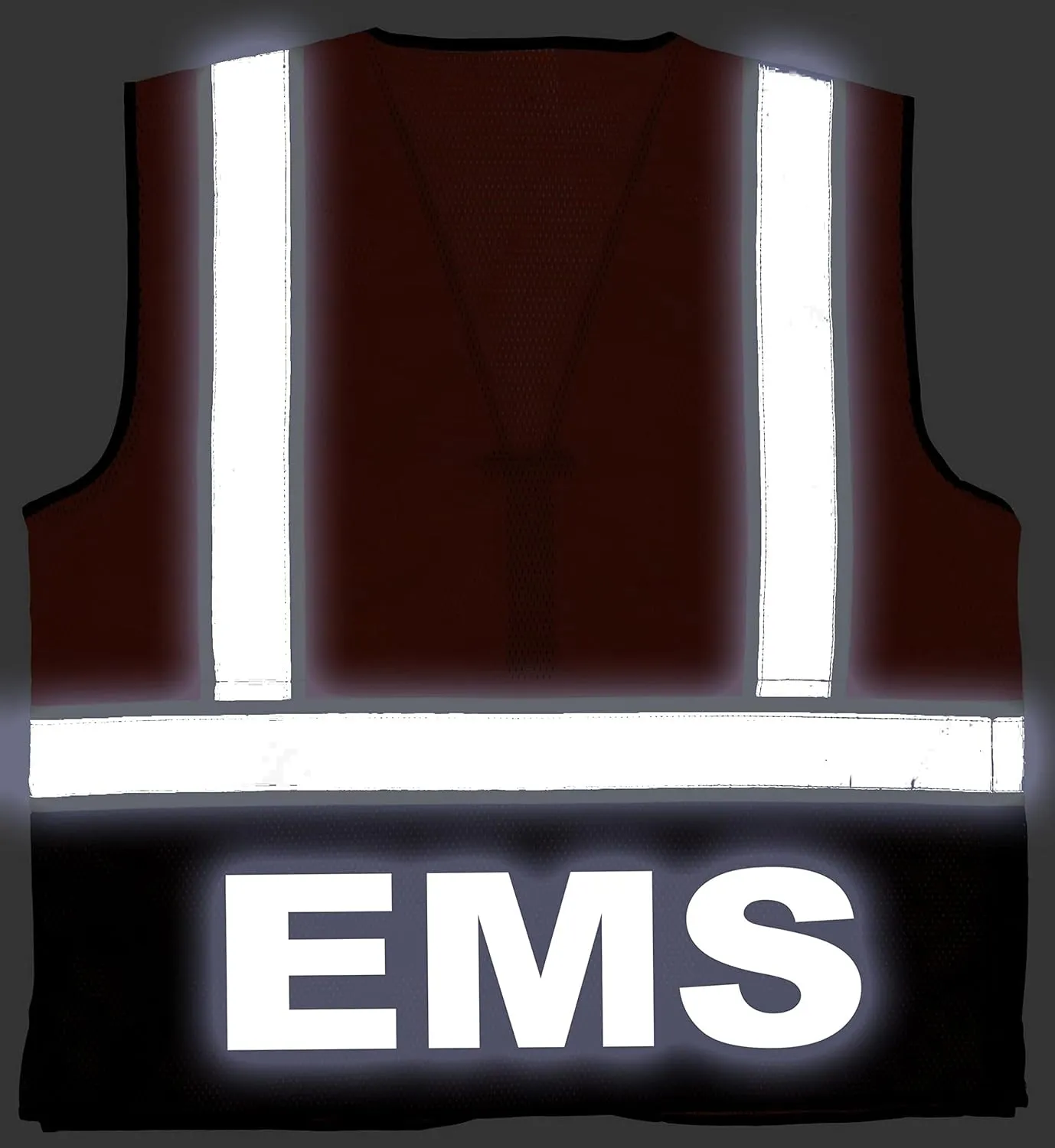 EMS Survivor Safety Vest, Type R Class 2, Reflective logos with Jumbo back pocket.