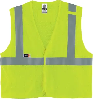 Ergodyne unisex-adult Glowear 8263frhl Hi-vis Fr Safety Vest - Class 2, Nfpa 70e, Mesh, Hook & Loop, Economy