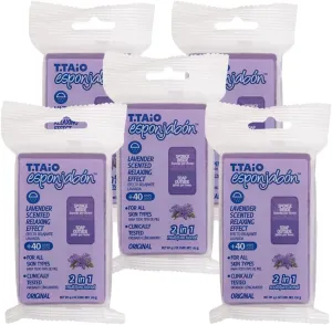EsponJabon Lavender, Relaxing Effect - 5 Pack