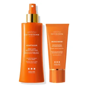 Esthederm Promo Pack: Esthederm Sun Adaptasun Protective Milky Body Spray Strong Sun 150ml   Esthederm Sun Bronz Repair Firming Face Care Strong Sun 50ml