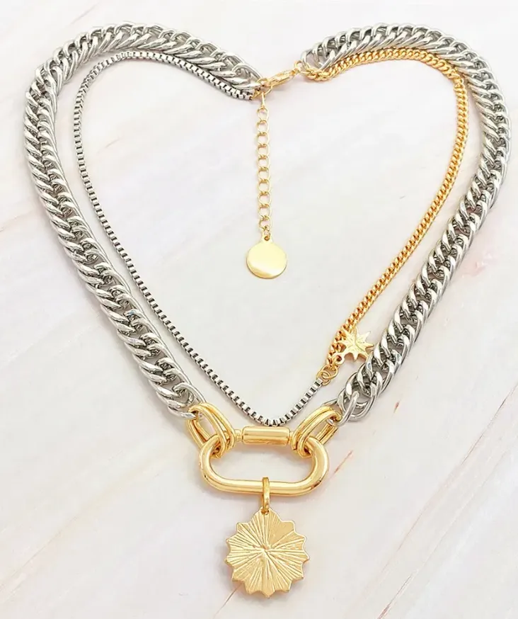  Evil Eye Carabiner Necklace