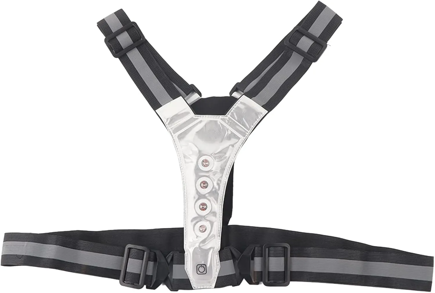 EVTSCAN LED Adjustable Reflective Vest Gear Stripes Night Sport Safety Unisex Elastic Waterproof