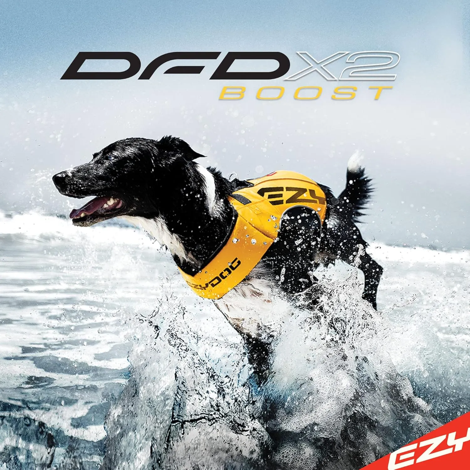 EzyDog DFD X2 Dog Life Jacket - Adjustable Swimming Safety Life Vest Preserver with Continuous Neck Flotation, Reflective Trim, & Grab Handle (Large, Pink)