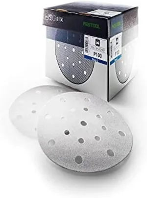 Festool 497170 Granat P150 Grit 5-Inch (125mm) Diameter Abrasive Sanding Discs, 100-Pack