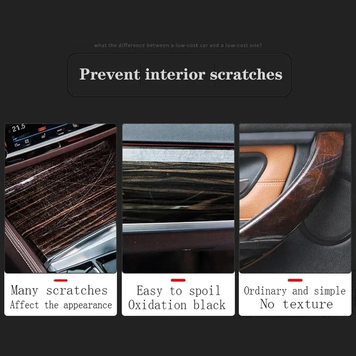 Fit for Mazda 3 Axela 2018-2024 Car Interior Car Door Center Console Gear Navigation Transparent TPU Protective Film