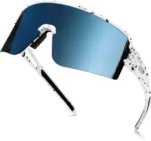 FMY Polarized Cycling Glasses Sports Sunglasses,UV400 Protection Eyewear Baseball Running Fishing for Men Women Youth