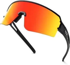 FMY Polarized Cycling Glasses Sports Sunglasses,UV400 Protection Eyewear Baseball Running Fishing for Men Women Youth