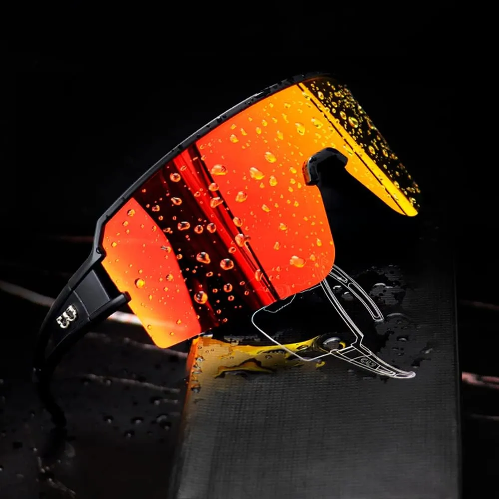 FMY Polarized Cycling Glasses Sports Sunglasses,UV400 Protection Eyewear Baseball Running Fishing for Men Women Youth