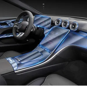 for Benz C Class W206 C200 220 260 300 2022  Car Center Console Gear Central Navigation GPS Screen TPU Protective Film