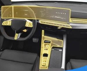 for MG ONE 2023 2024 Gearbox Panel Navigation Screen Automotive Interior Protective Cover Film Anti-Scratch