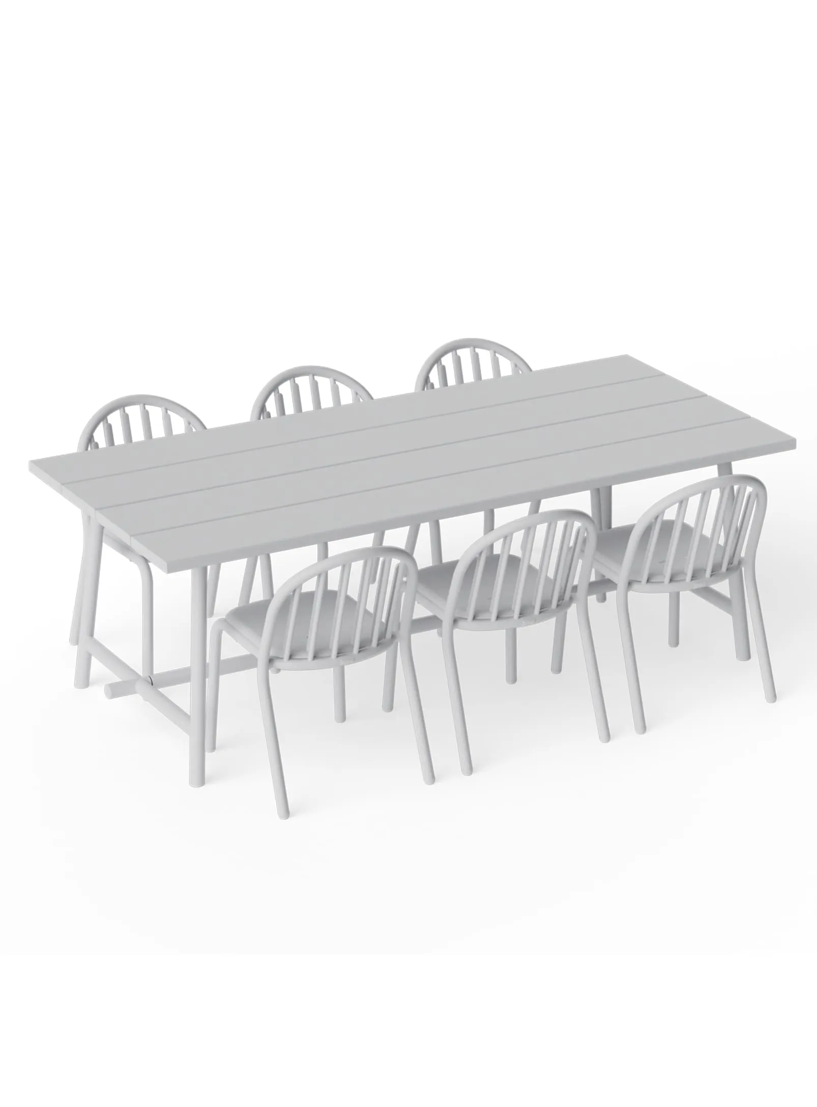 Fred's Dining Set<br> 1 Large Table   6 Chairs