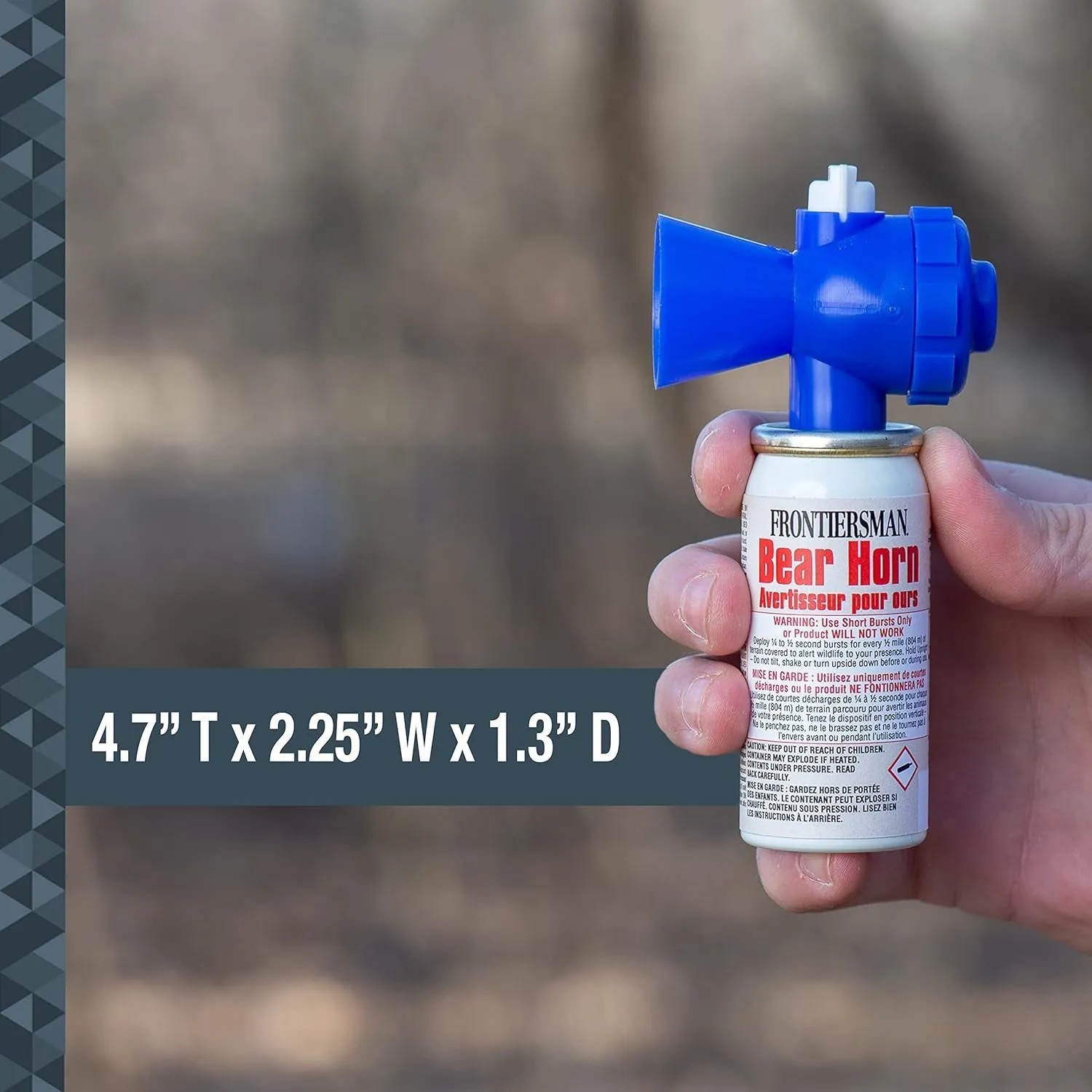 Frontiersman 9.2 Fl Oz. Bear Spray with Bear Horn- safety camping