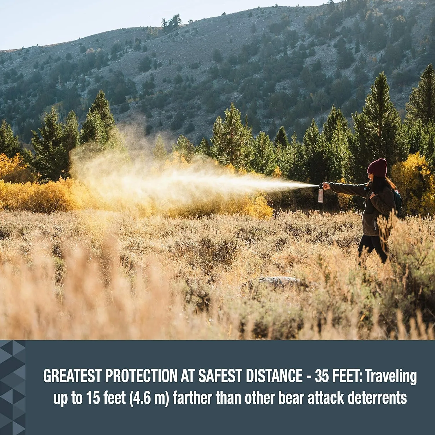 Frontiersman 9.2 Fl Oz. Bear Spray with Bear Horn- safety camping