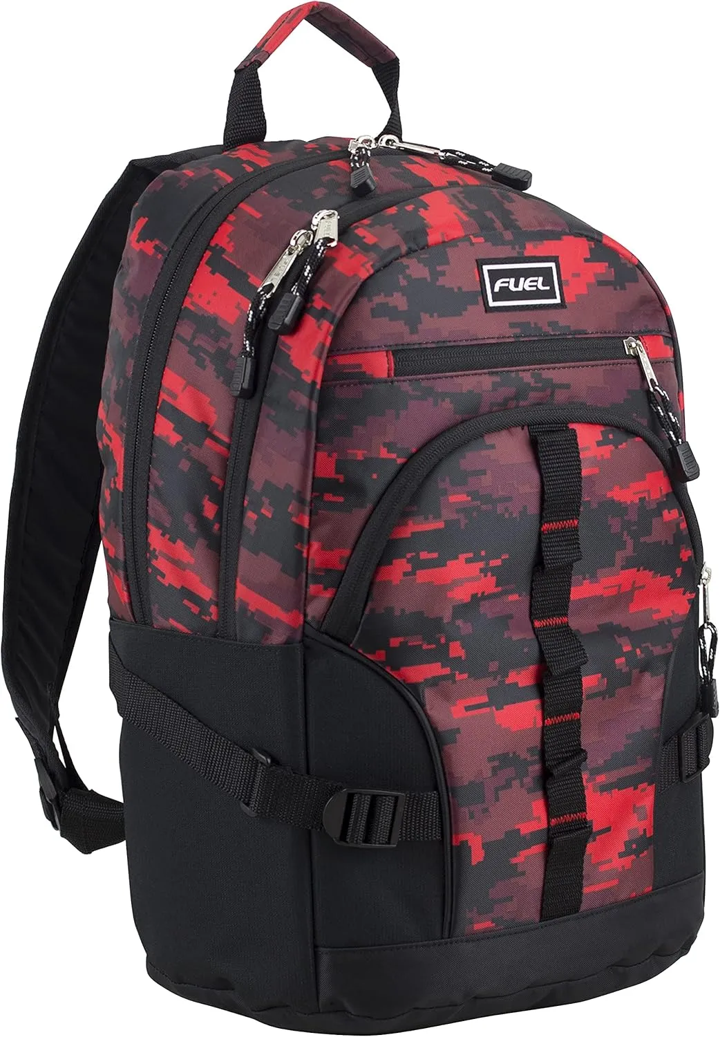 FUEL Hiking Laptop Backpack, College Bookbag, Travel Daypack with 5 Compartments, Dynamo Tech Pocket, 18.5 Inches