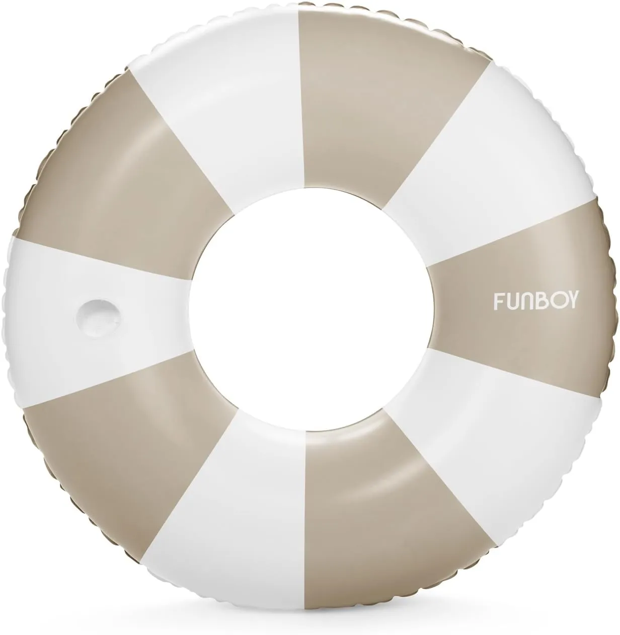 FUNBOY Giant Vintage Stripe Inflatable Tube Pool Float with Cup Holder 48" | Large Pool Float for Adults | Inner Tube Swimming Pool Toys Swim Rings | Pool Lounger Float for Pool Party & Summer