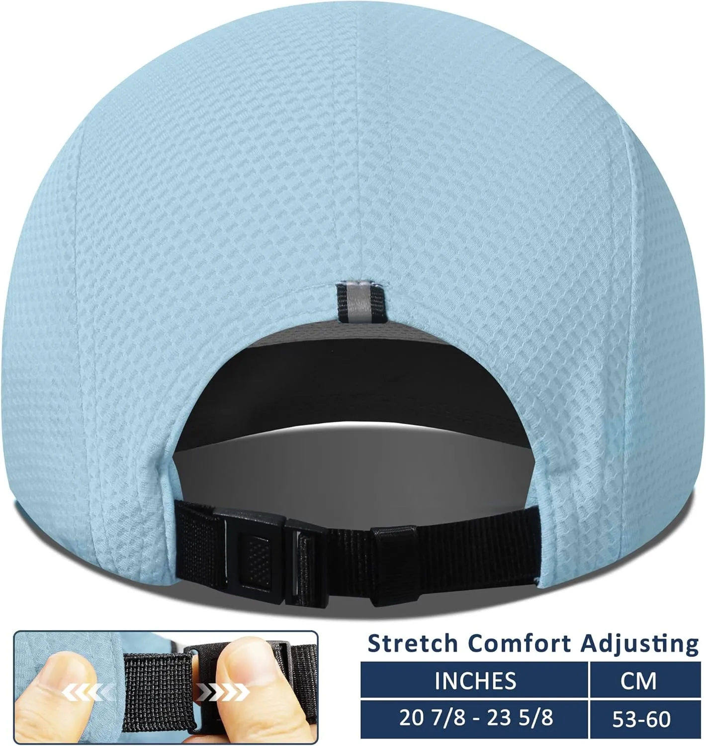 GADIEMKENSD Women's Race Day Running Cap Performance Mesh Hat - Excellent Ventilation, Lightweight, Reflective Safety