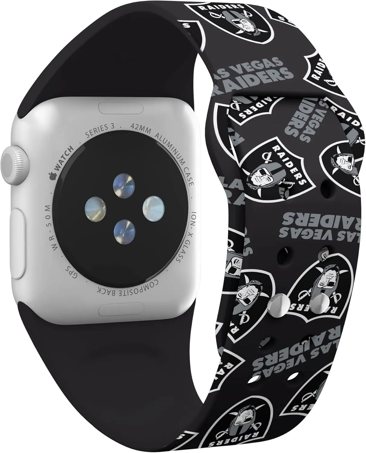 Game Time Las Vegas Raiders HD Combo Package Compatible with Apple Watch and AirPods Pro (Random)