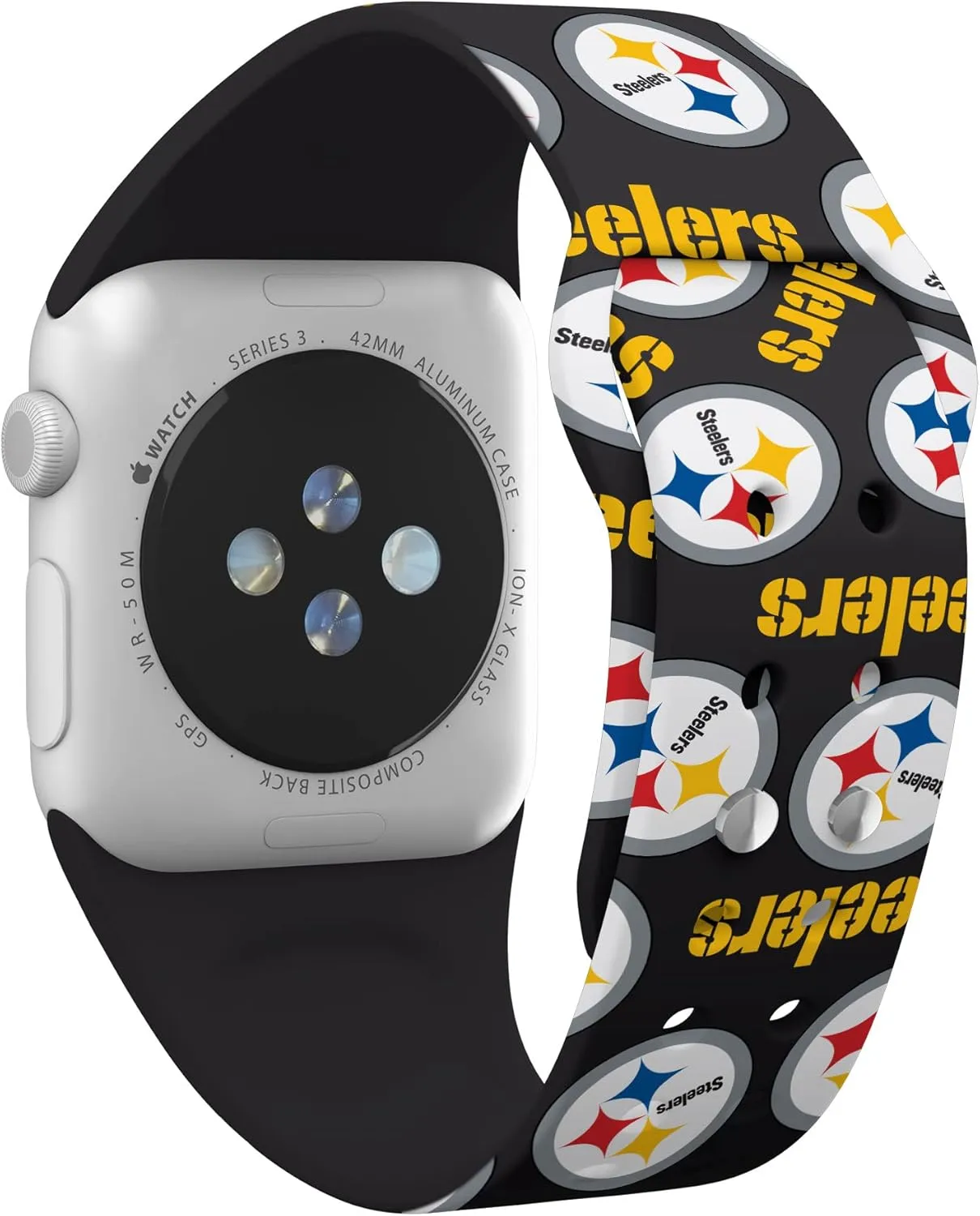 Game Time Pittsburgh Steelers HD Combo Package Compatible with Apple Watch and AirPods Gen 1&2 (Random)