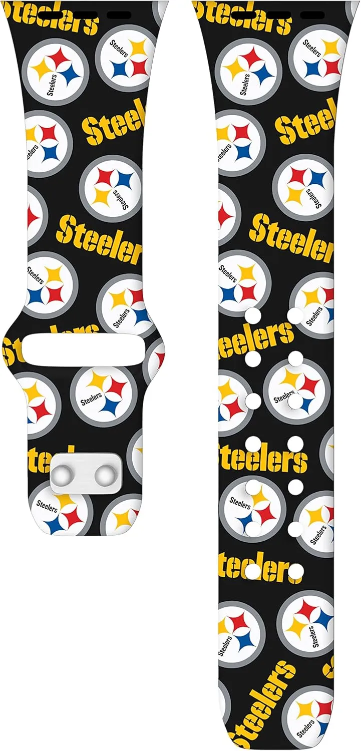 Game Time Pittsburgh Steelers HD Combo Package Compatible with Apple Watch and AirPods Pro (Random)