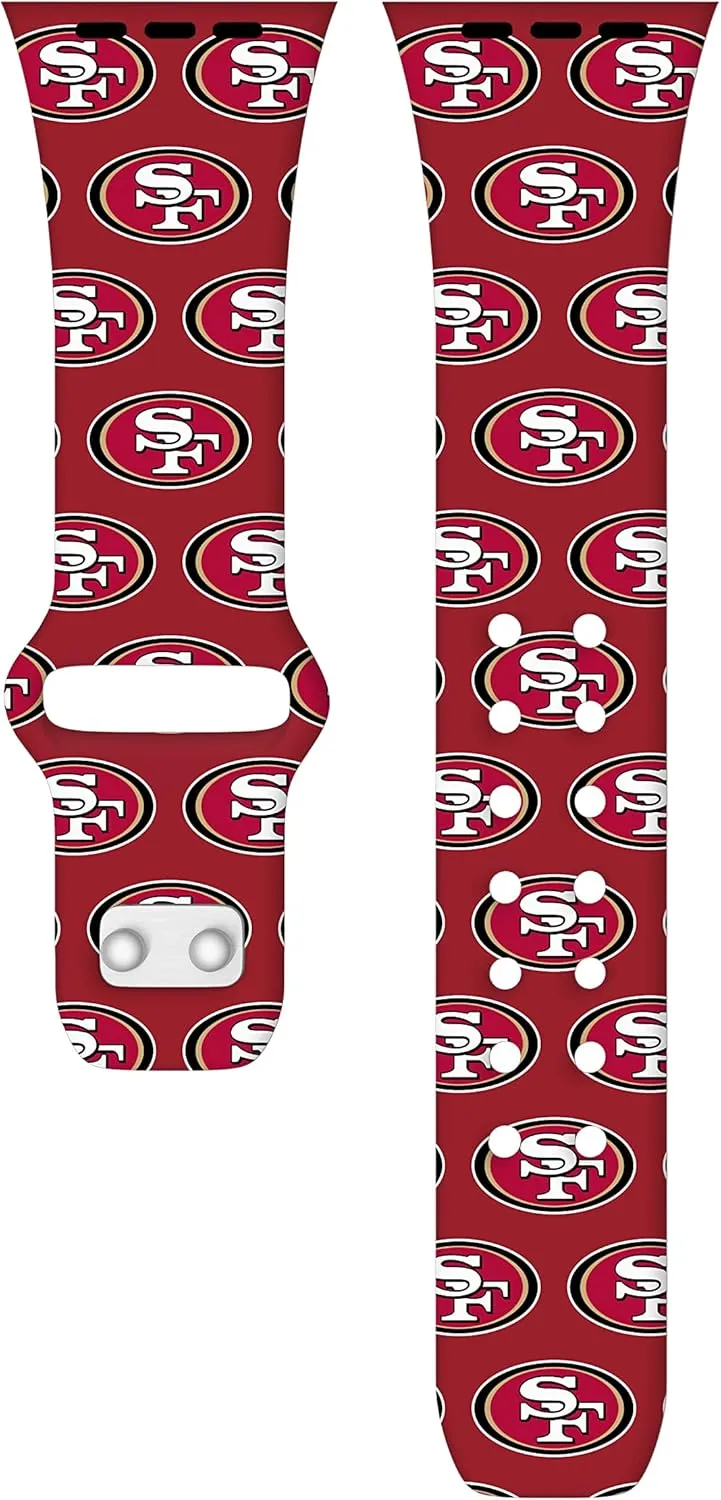 Game Time San Francisco 49ers HD Combo Package Compatible with Apple Watch and AirPods Pro (Repeating)