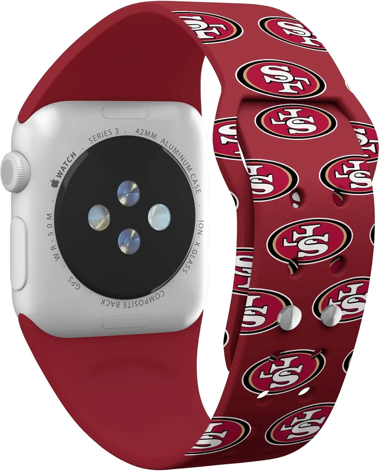 Game Time San Francisco 49ers HD Combo Package Compatible with Apple Watch and AirPods Pro (Repeating)