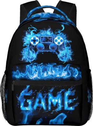Gaming Kids Backpack for Boys Girls Gamepad Elementary Schoolbag Kindergarten Gamer Bookbags Preschool Toddler Book Bags Travel Bag Hiking Camping Rucksack Daypack for Students Back to School Gifts