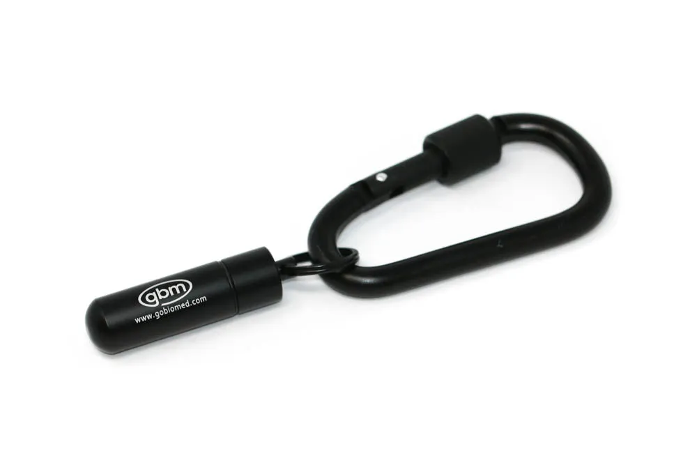 GBM - Med Secure Pill Keychain with Locking Carabiner