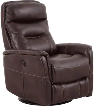Gemini - Truffle Power Swivel Glider Recliner