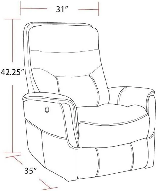 Gemini - Truffle Power Swivel Glider Recliner