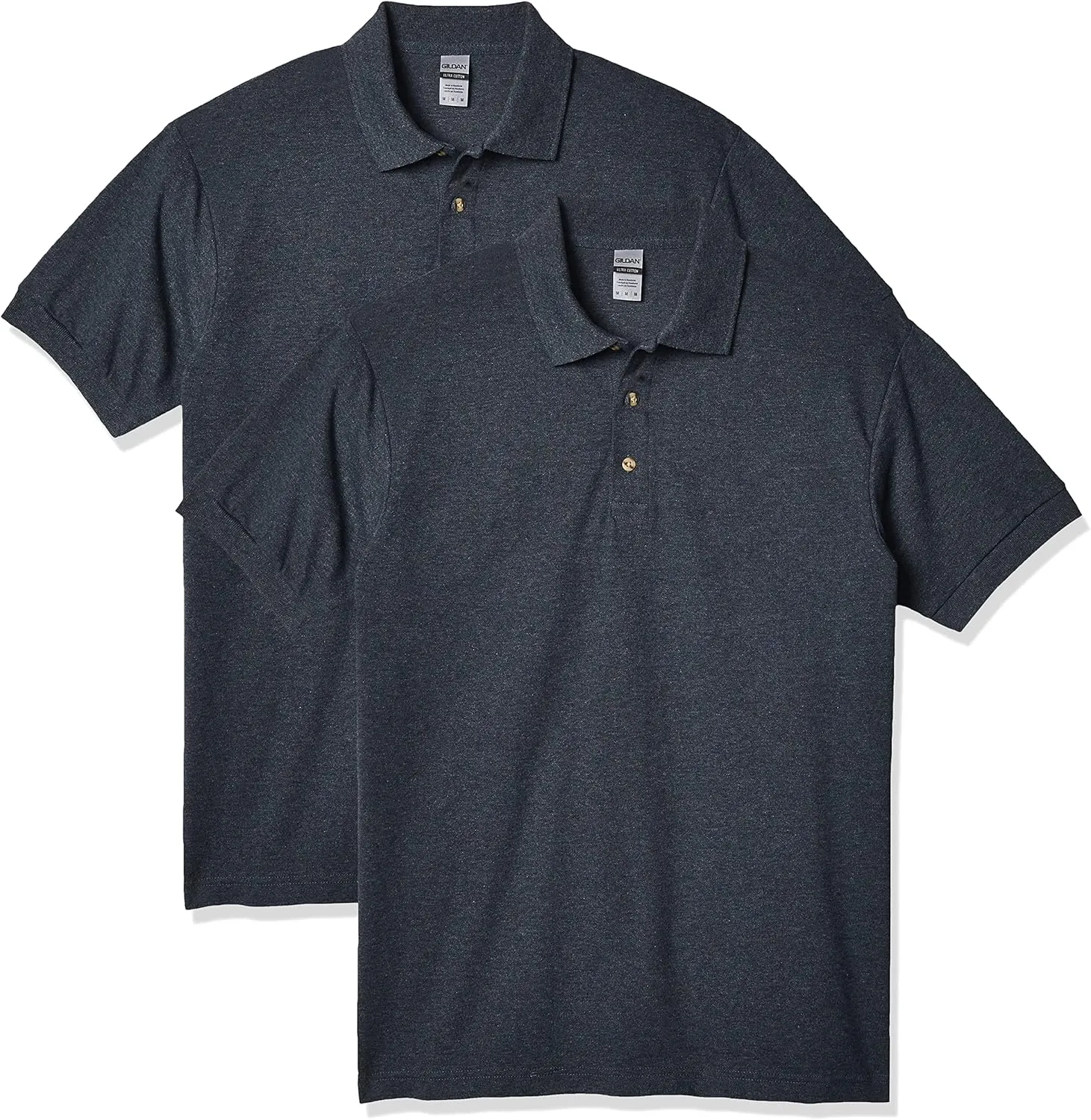 Gildan Men's Ultra Cotton Pique Sport Shirt, 2-Pack