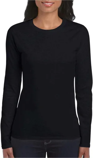 Gildan Women's Heavy Cotton Long Sleeve T-Shirt, 2-Pack