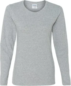Gildan Women's Heavy Cotton Long Sleeve T-Shirt, 2-Pack