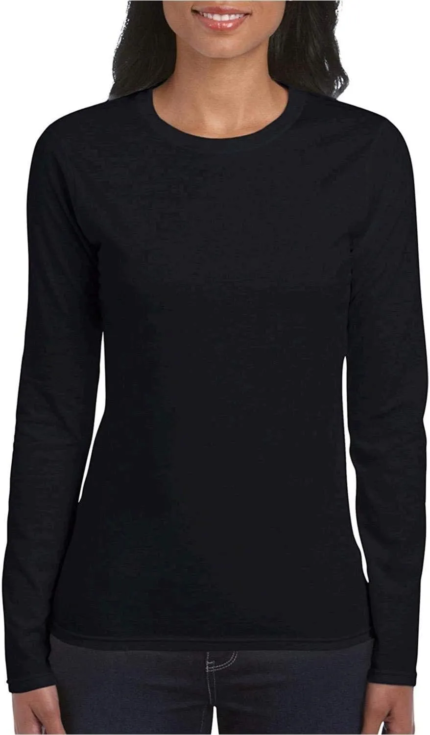 Gildan Women's Heavy Cotton Long Sleeve T-Shirt, 2-Pack