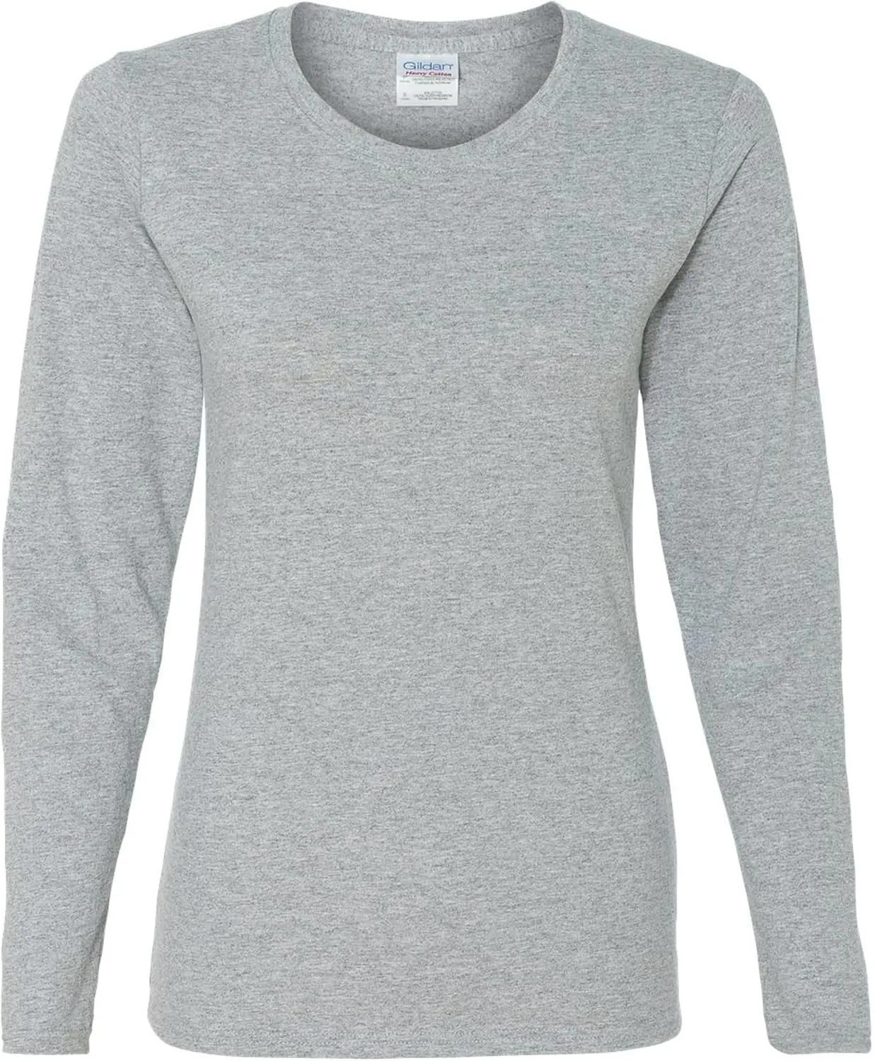 Gildan Women's Heavy Cotton Long Sleeve T-Shirt, 2-Pack