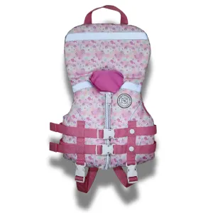 GIRL'S PINK SEA LIFE INFANT TYPE II REFLECTIVE LIFE VEST