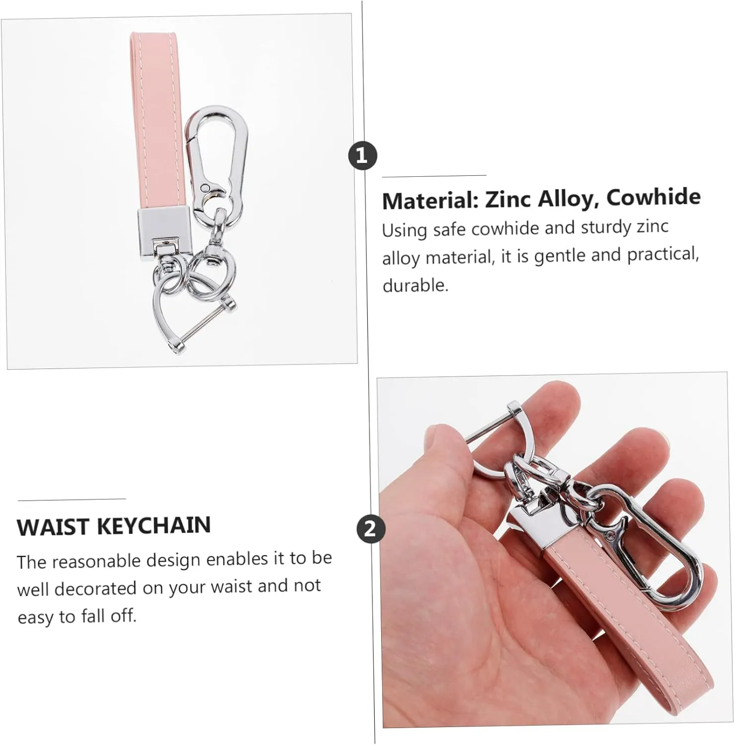 GLEAVI 1 Set Key Chain Men Wallet Carabiner Key Rings Ornaments Anti- Lost Keychain Mens Lanyard for Keys