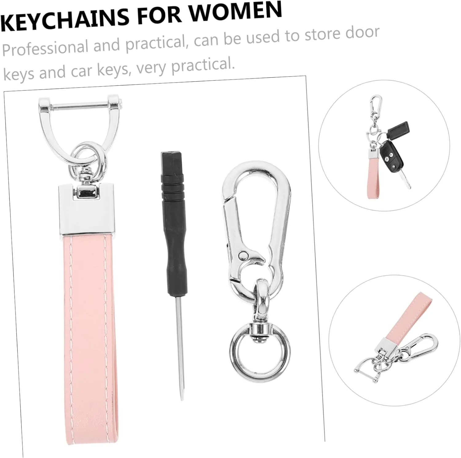 GLEAVI 1 Set Key Chain Men Wallet Carabiner Key Rings Ornaments Anti- Lost Keychain Mens Lanyard for Keys