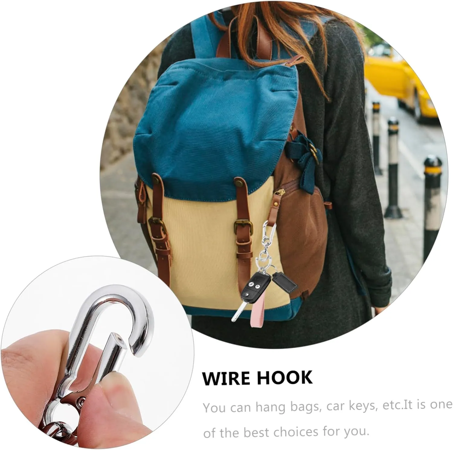 GLEAVI 1 Set Key Chain Men Wallet Carabiner Key Rings Ornaments Anti- Lost Keychain Mens Lanyard for Keys