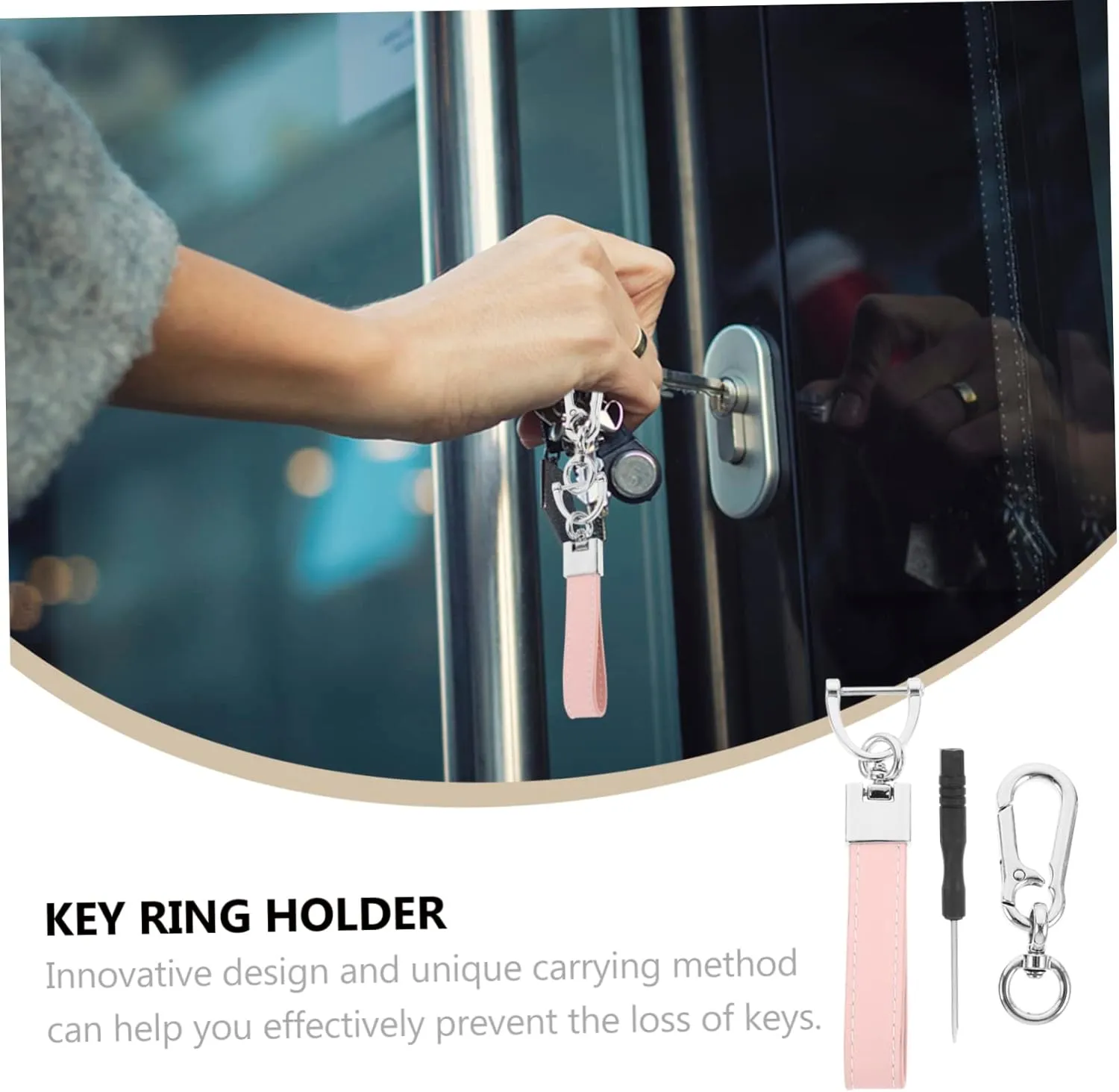 GLEAVI 1 Set Key Chain Men Wallet Carabiner Key Rings Ornaments Anti- Lost Keychain Mens Lanyard for Keys