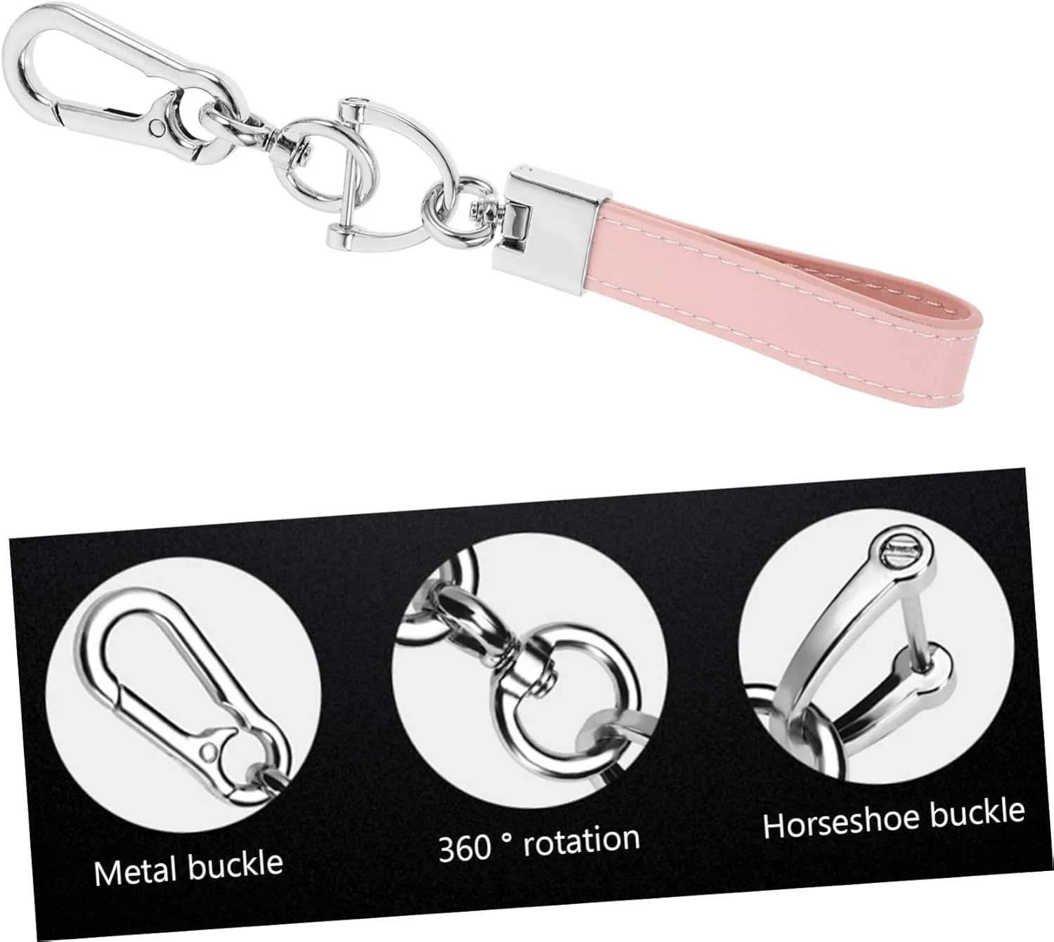 GLEAVI 1 Set Key Chain Men Wallet Carabiner Key Rings Ornaments Anti- Lost Keychain Mens Lanyard for Keys