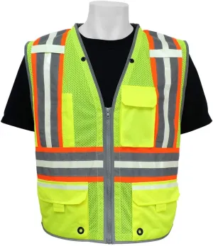 Global Glove GLO-077 - FrogWear HV - High-Visibility Photoluminescent Surveyors Safety Vest