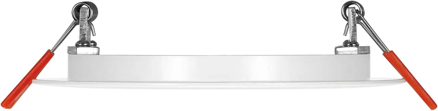 GLOBE Electric 91119 4" Ultra Slim LED Integrated Recessed Lighting Kit 4-Pack, 9 Watts, Energy Star, IC Rated, Dimmable, Wet Rated, White, 4.25" Hole Size, Bathroom Lights, 540 Lumens Each