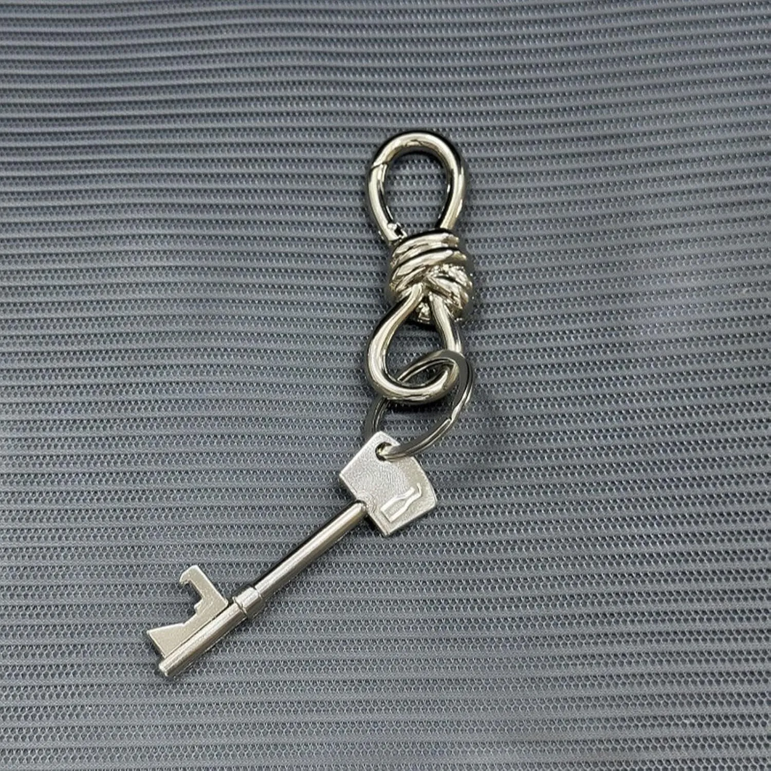 Gold Knot Carabiner, Heavy Duty Snap Hook Key Fob, Hardware Sliding Buckle, Twist Knot Clasp Bag Charm, Keychain Accessories Aesthetic(Set)