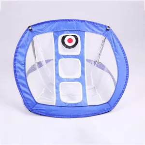 Golf Swing Practice Golf Chipping Practice Net and Mat Portable Collapsible Target Training System with Carrying Case,Blue