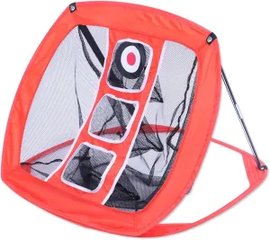 Golf Swing Practice Golf Chipping Practice Net and Mat Portable Collapsible Target Training System with Carrying Case,Orange