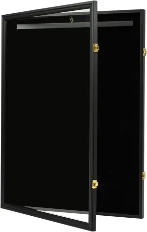 GRAND ORANGE Wall Art Display 32" Jersey Cover Football Basketball Shirt Frame Lockable Box Rack Wall Display/Case Sport Jersey Shadow Box Black