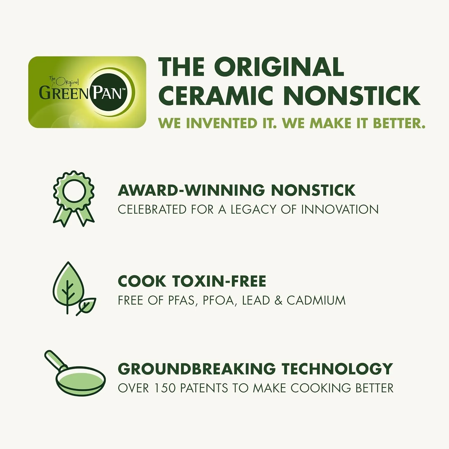 GreenPan Rio Essence Wood 10 Piece Cookware Pots and Pans Set, Healthy Ceramic Nonstick, PFOA & PFAS-Free Coating, Induction, Silicone Rim Lids, Stay-Cool Wood Print Handles, Dishwasher Safe, Taupe
